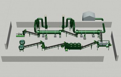 Organic Fertilizer Round Granules Production Line